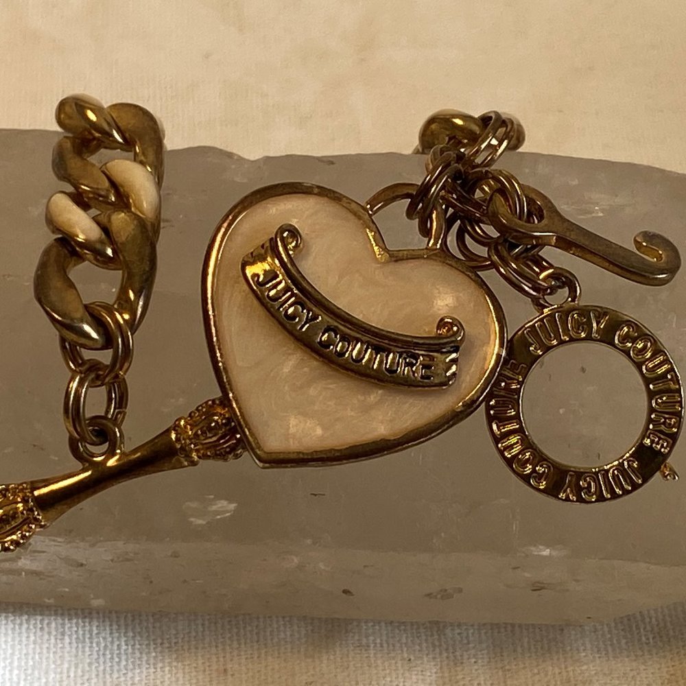 Vintage Juicy Couture Enameled & Goldtone Bracelet